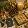 Eid Mubarak Kit - Premium Dates | Premium Dry Fruits | Premium Sweets | Scented Candle | Greeting Card