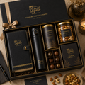 Signature Prestige Hamper - Leather Notebook | Premium Bottle | Gourmet Snacks | Premium Chocolates | Premium Dry Fruits