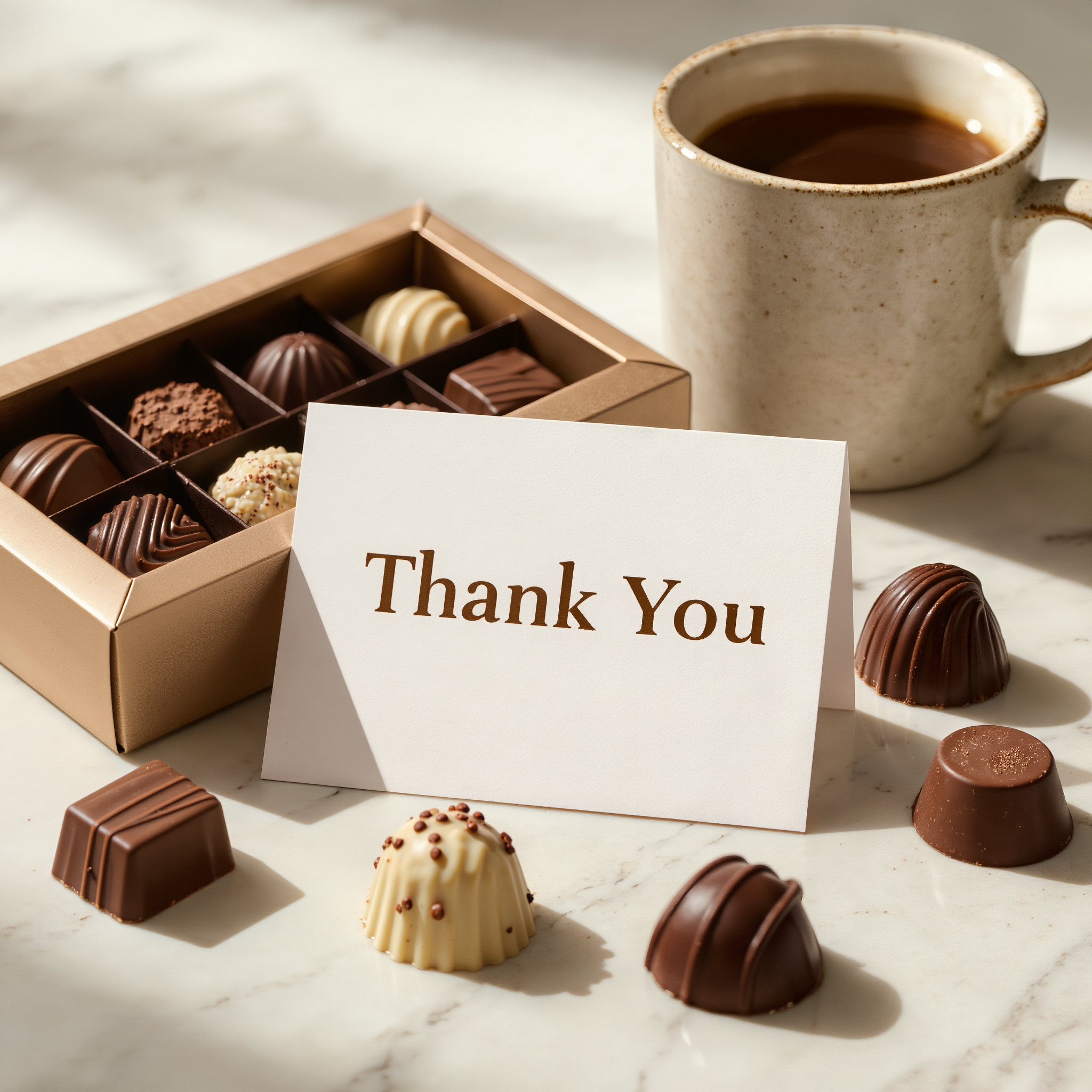 Thank You Kit - Thank You Card | Premium Chocolate Box | Ceramic Coffee Mug | Premium Chocolates